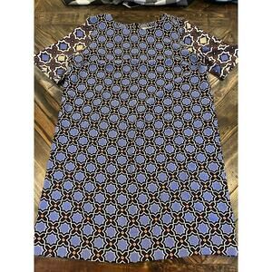 Gibson Latimer Geometric Artsy Shift Dress Women XL Preppy Resort Wedding Brunch